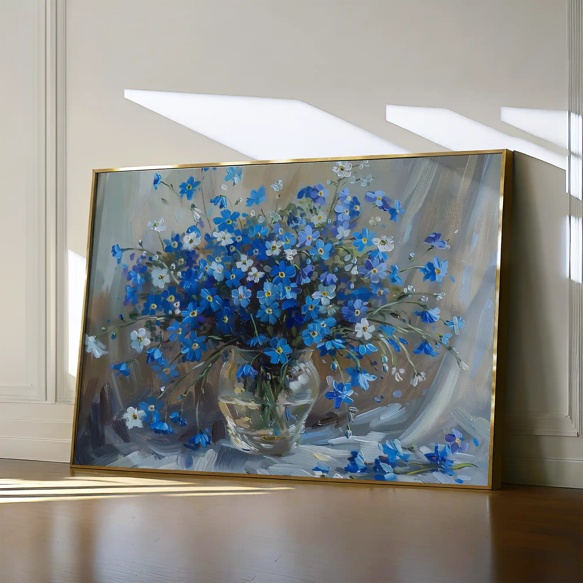 Floral 881 Canvas Art 60 x 40 cm / Black