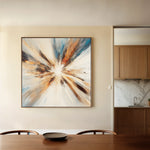 Abstract 882 Canvas Art 16" x 16" / 40 x 40 cm / Black