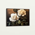 Floral 882 Canvas Art 18" x 24" / 45 x 60 cm / Black
