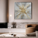 Abstract 883 Canvas Art 60 x 60 cm / Black