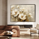Floral 883 Canvas Art 18" x 24" / 45 x 60 cm / Black