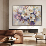 Floral 884 Canvas Art 18" x 24" / 45 x 60 cm / Black