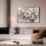 Floral 884 Canvas Art 18" x 24" / 45 x 60 cm / Black
