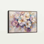 Floral 884 Canvas Art 18" x 24" / 45 x 60 cm / Black