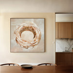 Abstract 885 Canvas Art 16" x 16" / 40 x 40 cm / Black