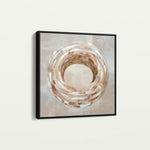Abstract 885 Canvas Art 16" x 16" / 40 x 40 cm / Black