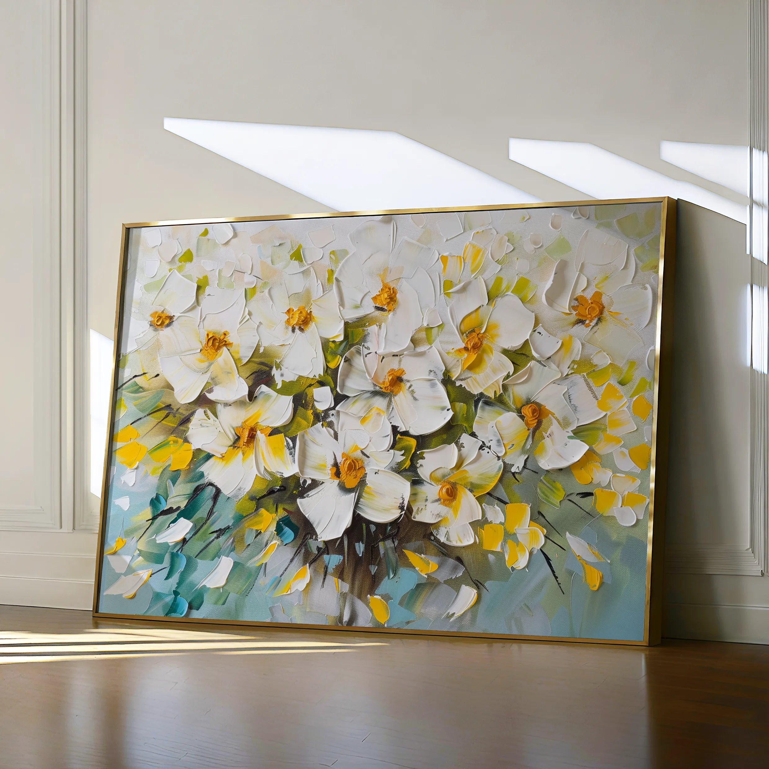 Floral 885 Canvas Art 18" x 24" / 45 x 60 cm / Black