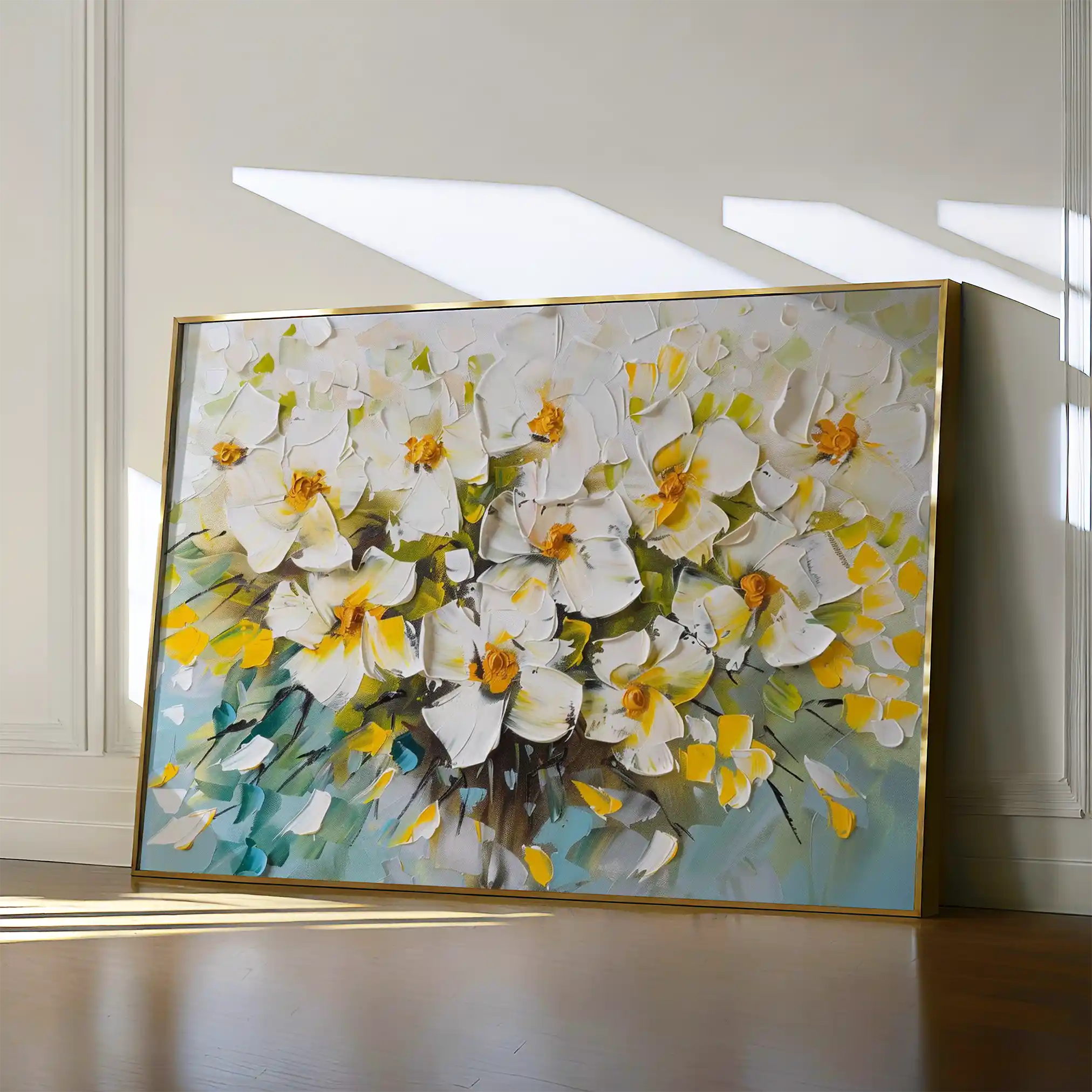 Floral 885 Canvas Art 60 x 40 cm / Black
