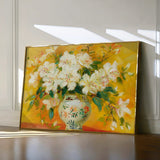 Floral 886 Canvas Art 18" x 24" / 45 x 60 cm / Black