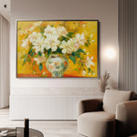 Floral 886 Canvas Art 18" x 24" / 45 x 60 cm / Black