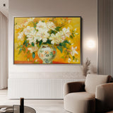Floral 886 Canvas Art 18" x 24" / 45 x 60 cm / Black