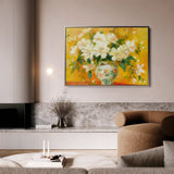 Floral 886 Canvas Art 18" x 24" / 45 x 60 cm / Black