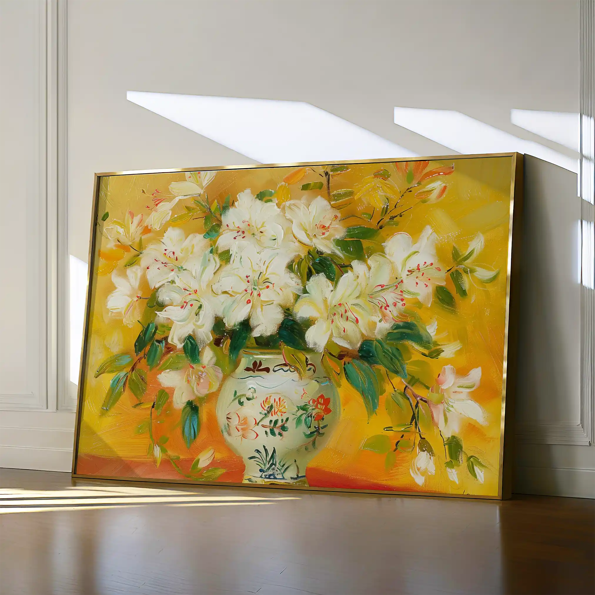 Floral 886 Canvas Art 60 x 40 cm / Black
