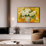 Floral 886 Canvas Art 60 x 40 cm / Black