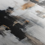 Abstract 887 Canvas Art 16" x 16" / 40 x 40 cm / Black