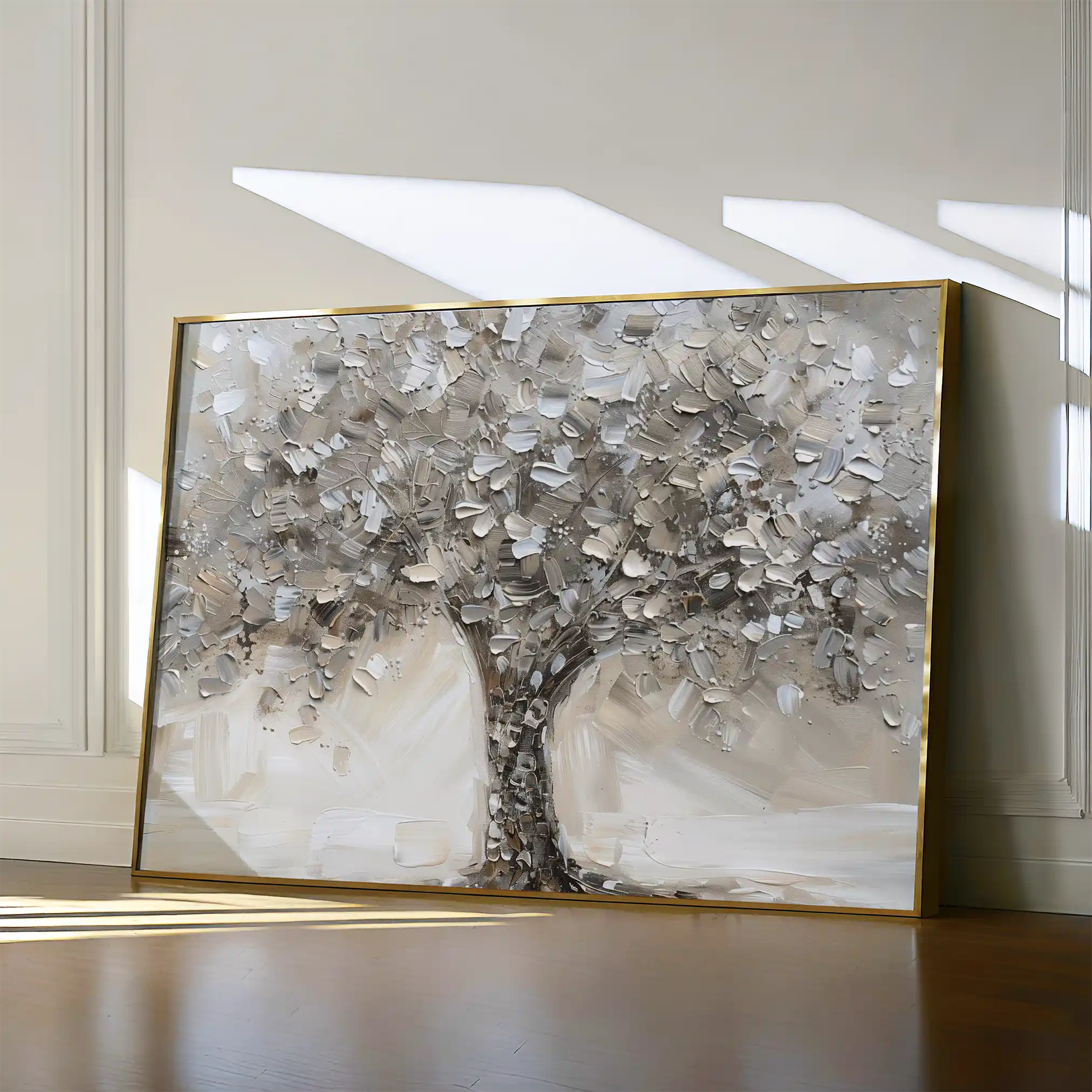 Floral 889 Canvas Art 60 x 40 cm / Black