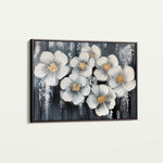 Floral 890 Canvas Art 18" x 24" / 45 x 60 cm / Black