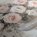 Floral 891 Canvas Art 18" x 24" / 45 x 60 cm / Black