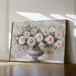 Floral 891 Canvas Art 60 x 40 cm / Black