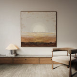 Abstract 892 Canvas Art 16" x 16" / 40 x 40 cm / Black