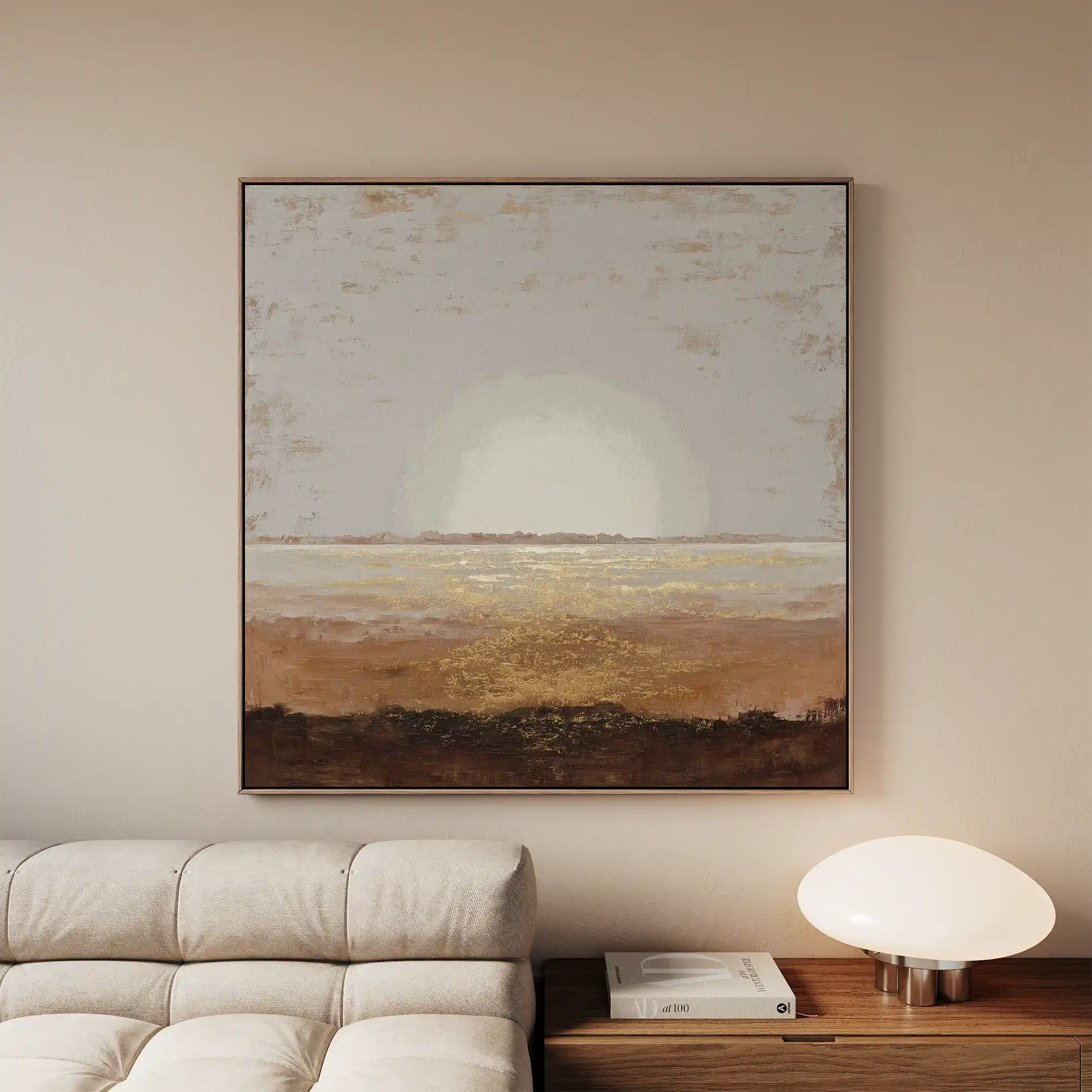 Abstract 892 Canvas Art 16" x 16" / 40 x 40 cm / Black
