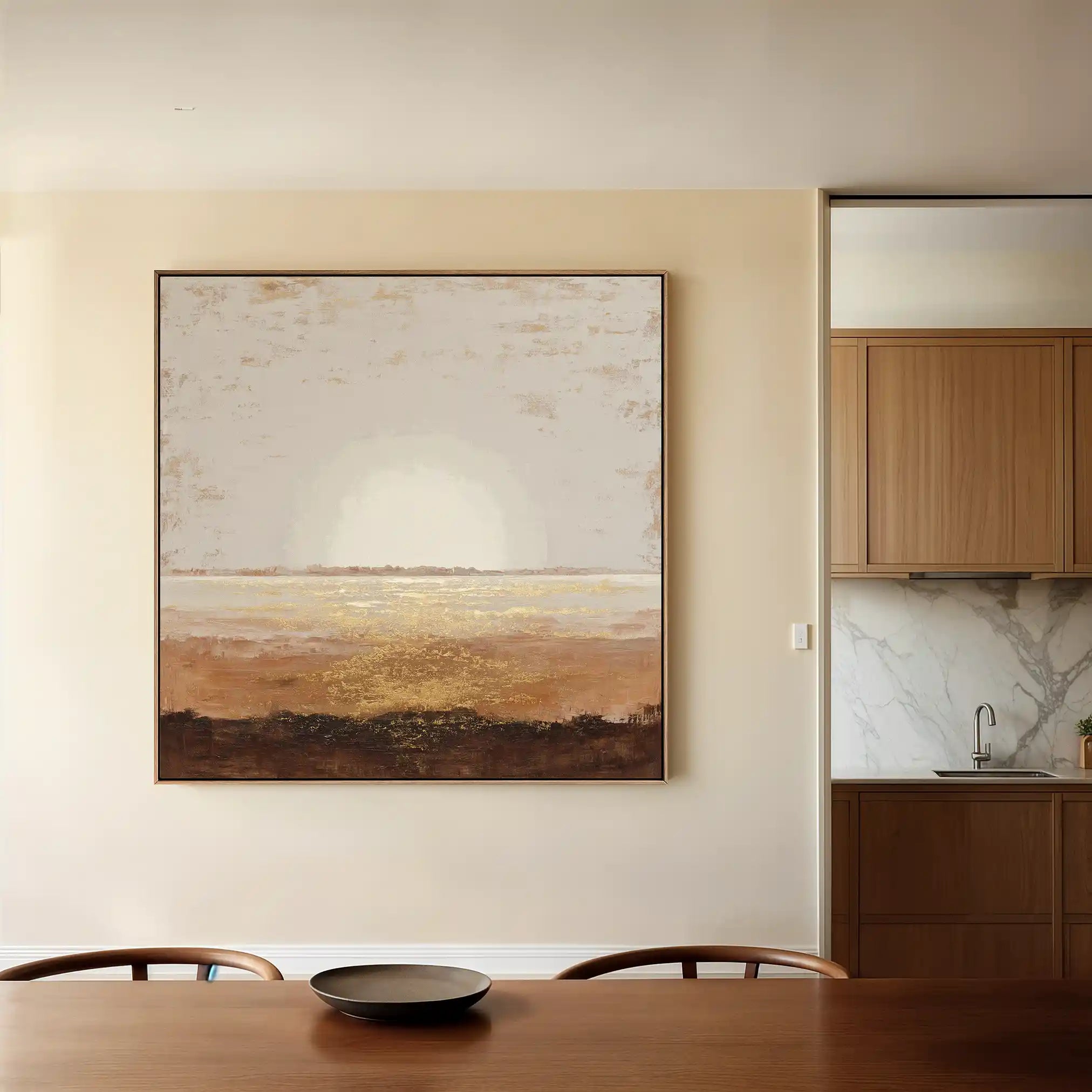 Abstract 892 Canvas Art 16" x 16" / 40 x 40 cm / Black