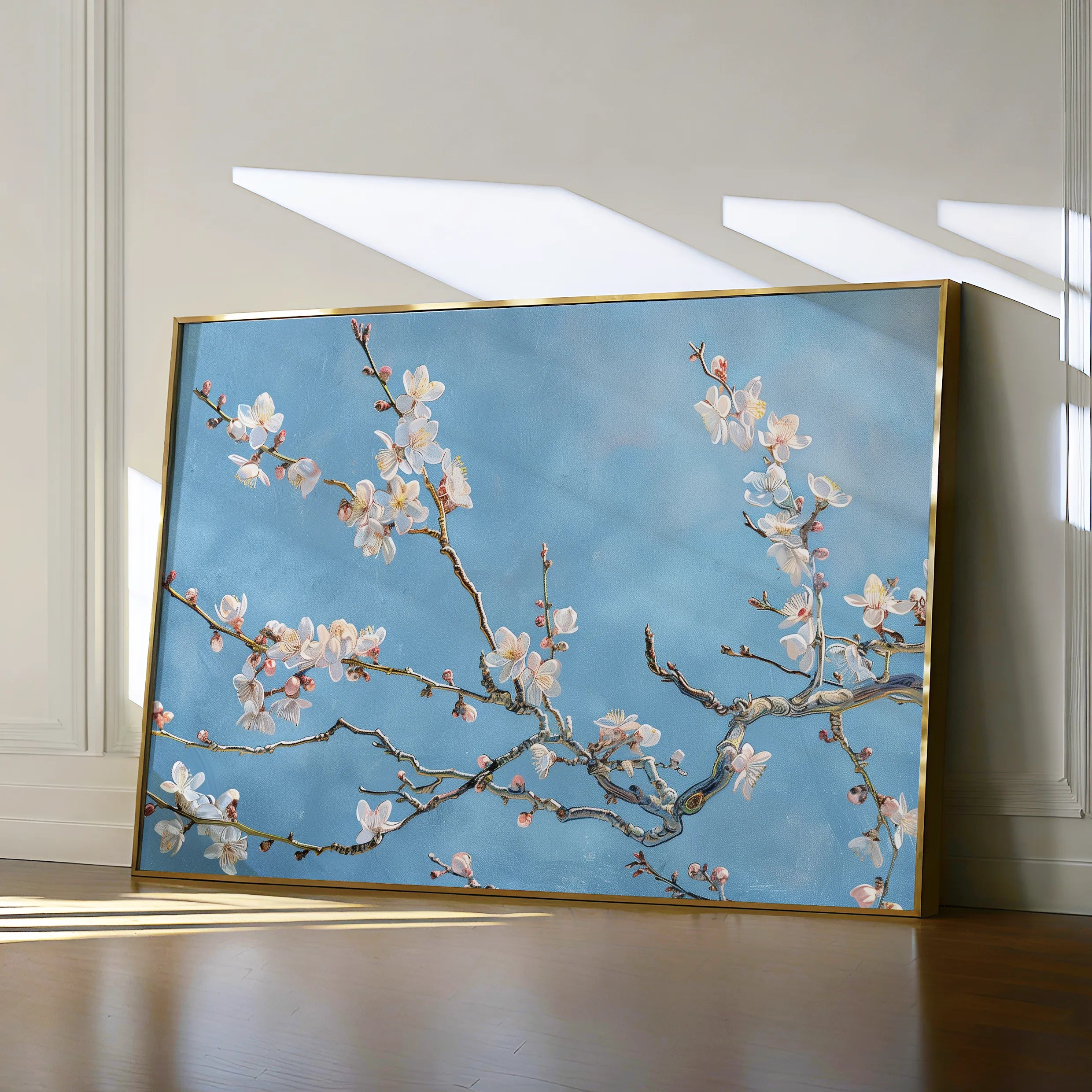 Floral 892 Canvas Art 18" x 24" / 45 x 60 cm / Black