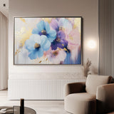 Floral 894 Canvas Art 18" x 24" / 45 x 60 cm / Black