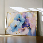 Floral 894 Canvas Art 18" x 24" / 45 x 60 cm / Black