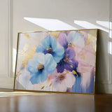 Floral 894 Canvas Art 18" x 24" / 45 x 60 cm / Black