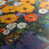 Floral 895 Canvas Art 18" x 24" / 45 x 60 cm / Black