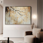 Floral 896 Canvas Art 18" x 24" / 45 x 60 cm / Black