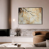 Floral 896 Canvas Art 18" x 24" / 45 x 60 cm / Black