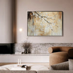 Floral 896 Canvas Art 60 x 40 cm / Black