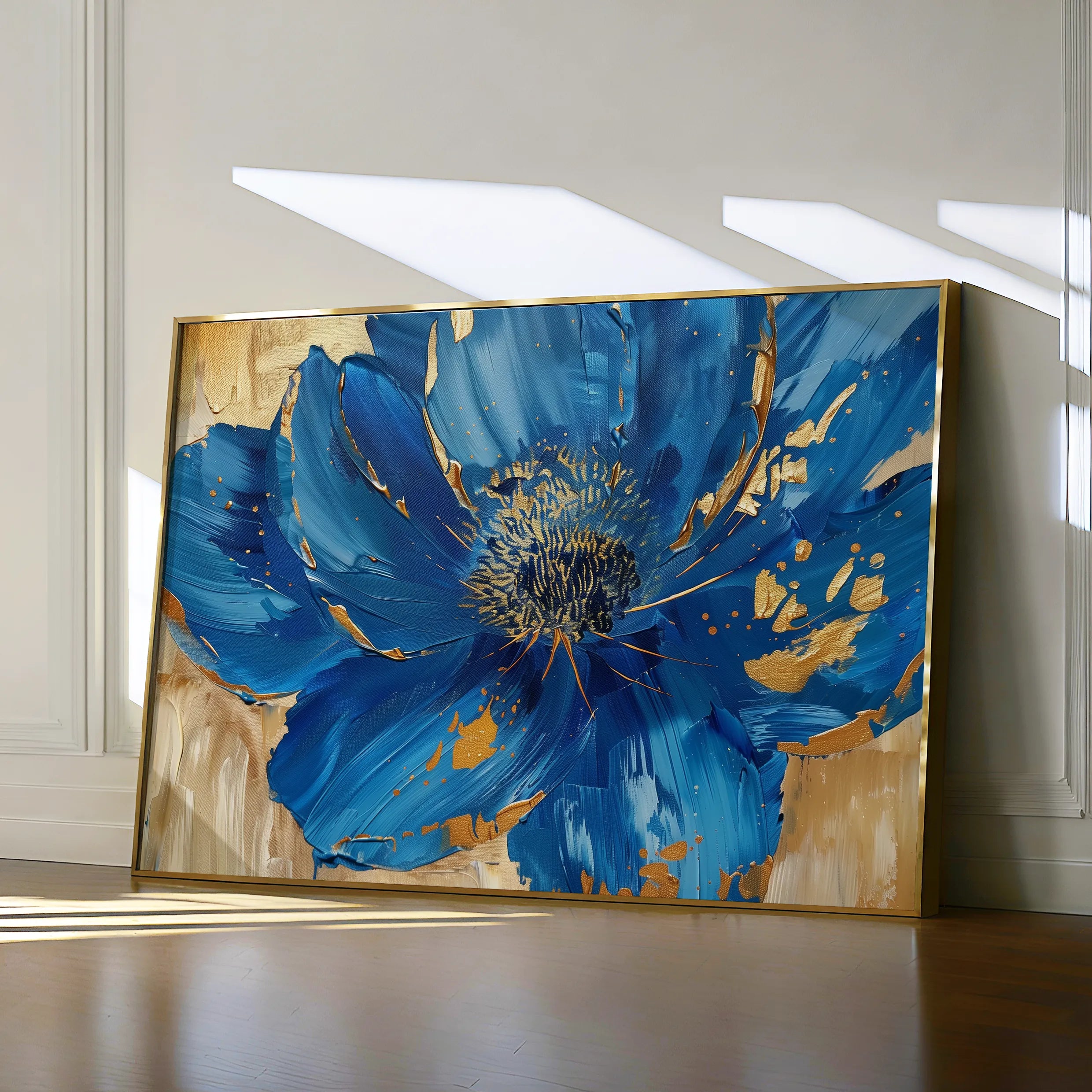 Floral 897 Canvas Art 18" x 24" / 45 x 60 cm / Black