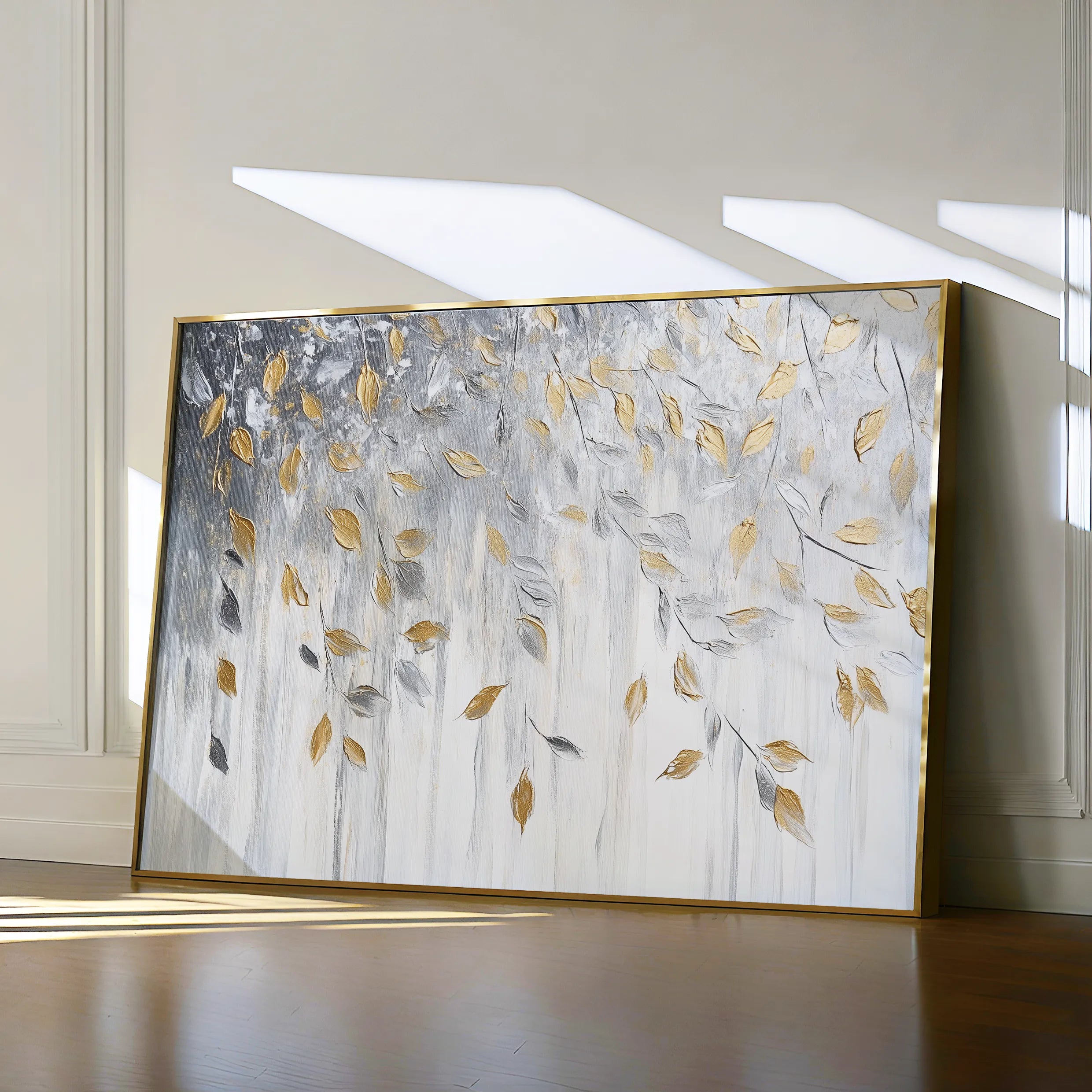 Floral 898 Canvas Art 18" x 24" / 45 x 60 cm / Black