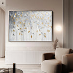 Floral 898 Canvas Art 18" x 24" / 45 x 60 cm / Black
