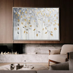 Floral 898 Canvas Art 60 x 40 cm / Black