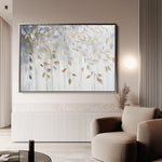 Floral 898 Canvas Art 60 x 40 cm / Black