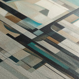 Abstract 899 Canvas Art 16" x 16" / 40 x 40 cm / Black