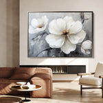 Floral 899 Canvas Art 18" x 24" / 45 x 60 cm / Black