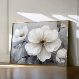 Floral 899 Canvas Art 18" x 24" / 45 x 60 cm / Black