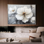 Floral 899 Canvas Art 18" x 24" / 45 x 60 cm / Black