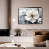 Floral 899 Canvas Art 18" x 24" / 45 x 60 cm / Black