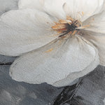 Floral 899 Canvas Art 18" x 24" / 45 x 60 cm / Black