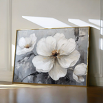 Floral 899 Canvas Art 60 x 40 cm / Black