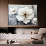 Floral 899 Canvas Art 60 x 40 cm / Black