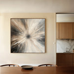 Abstract 900 Canvas Art 16" x 16" / 40 x 40 cm / Black