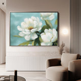 Floral 900 Canvas Art 18" x 24" / 45 x 60 cm / Black