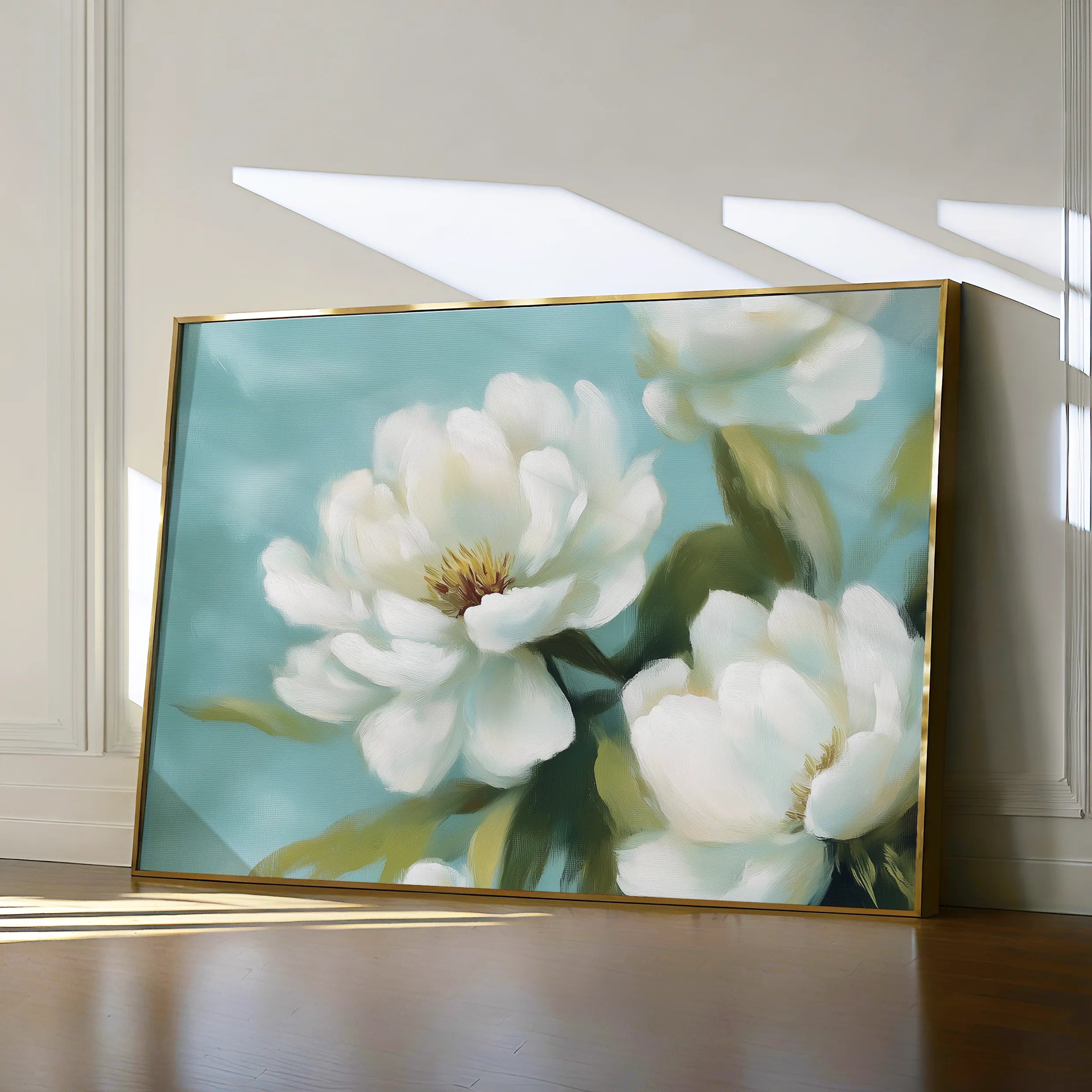 Floral 900 Canvas Art 18" x 24" / 45 x 60 cm / Black